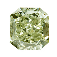 Фантазийный Серовато-Желтоватый  Зеленый бриллиант, 1.73 карат 
