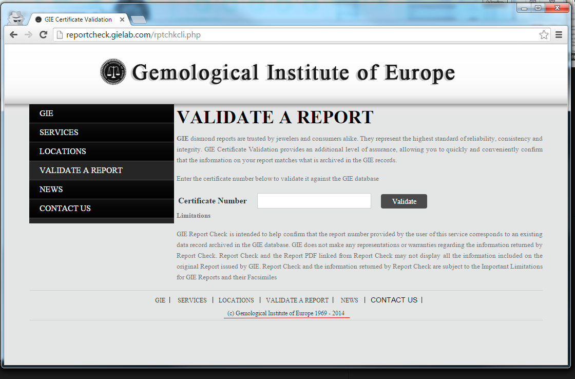 GIE : Gemological Institute of Europe